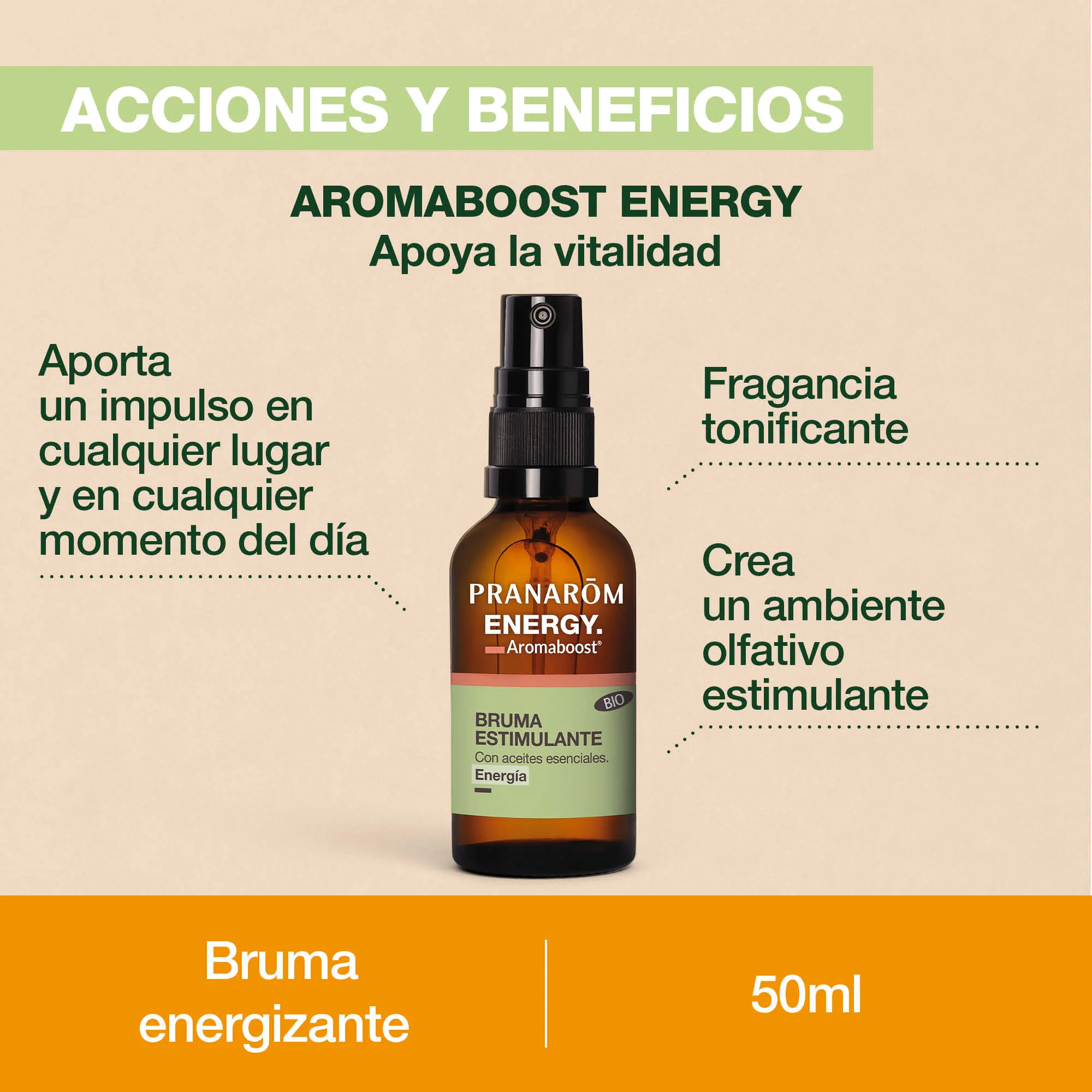 Energy Spray 50 ml - Bio - Image 2