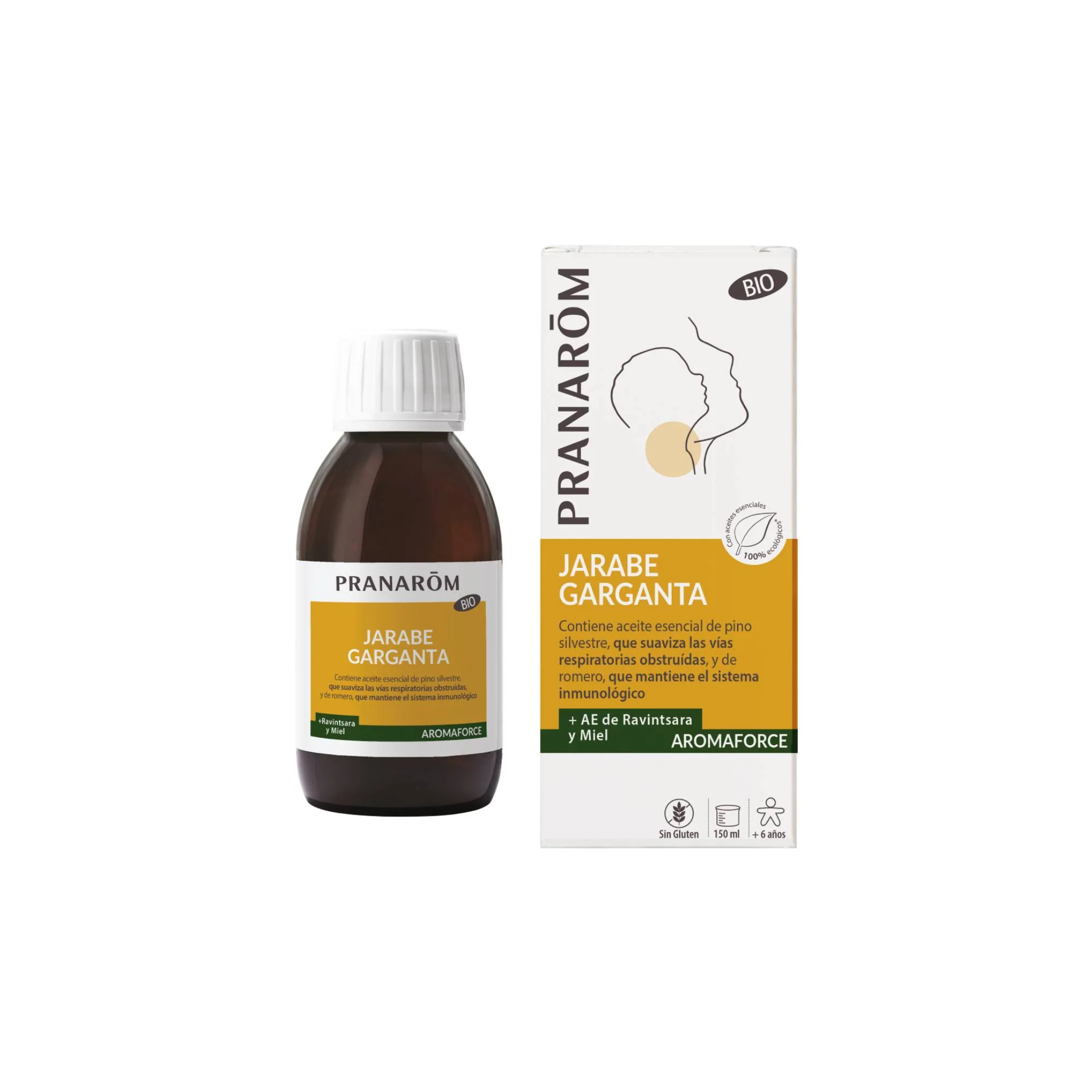 Jarabe Garganta Ravintsara y Miel 150 ml - Bio