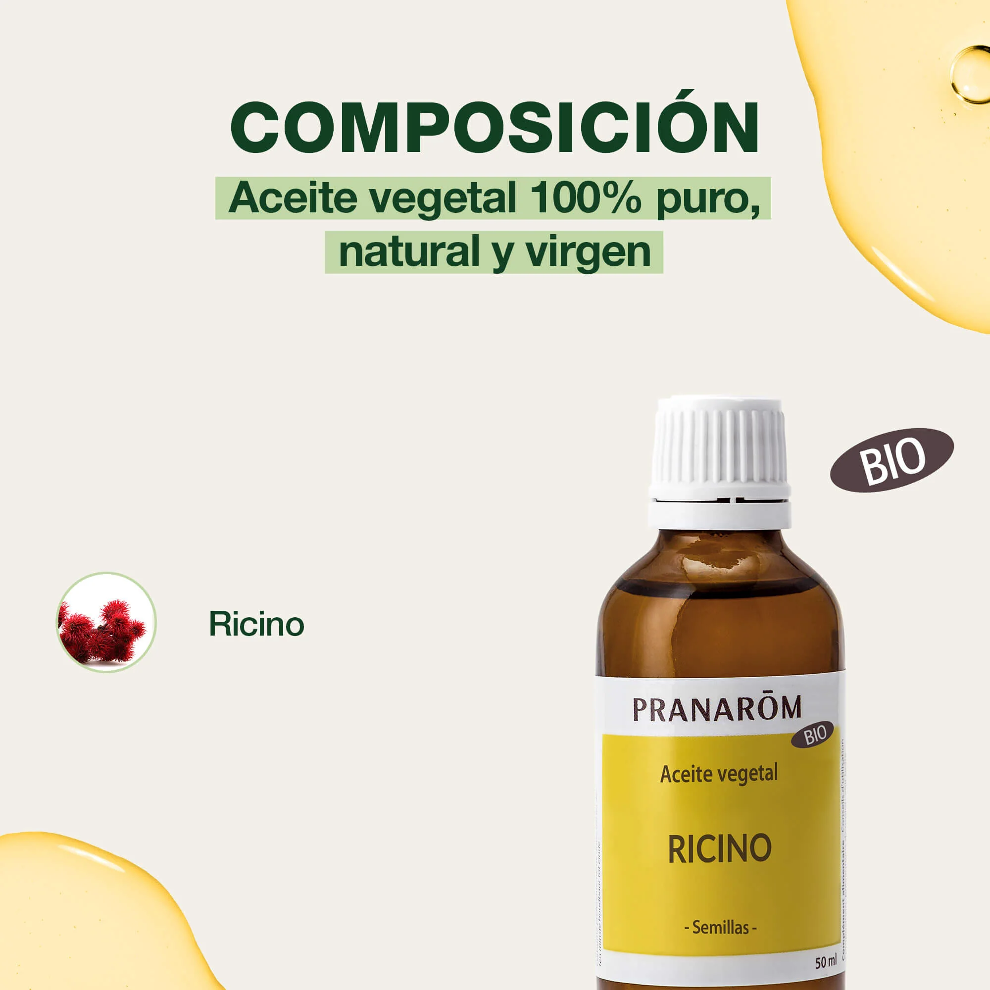 Aceite Vegetal Ricino 50 ml - Bio - Image 4